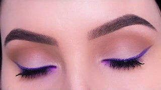 Purple Glitter Eyeliner Makeup Tutorial | An Knook