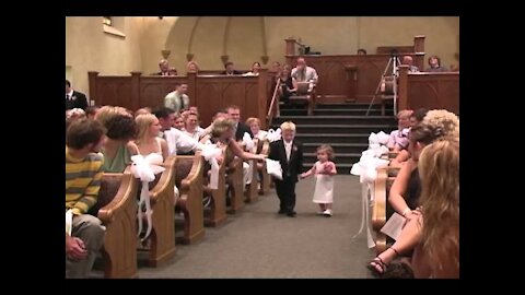 Kids add some comedy to a wedding! - Ring Bearer Fails 10