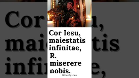 Heart of Jesus, of Infinite Majesty, have mercy on us (LATIN) #SHORTS