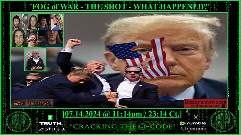 "CRACKING THE Q-CODE" - 'FOG of WAR - THE SHOT - WHAT HAPPENED?'