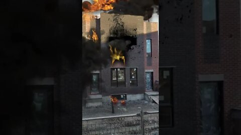 Burning house (absolutely not a fake)