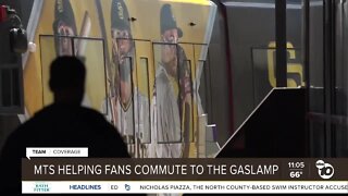 MTS helping fans commute to the gaslamp