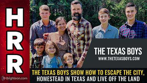 The Texas Boys show how to ESCAPE the city, HOMESTEAD in Texas and live off the land