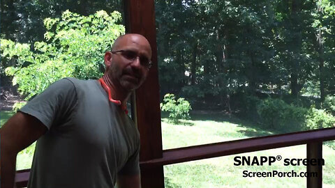 SNAPP® screen Porch Screen Project Review - Dan from Virginia