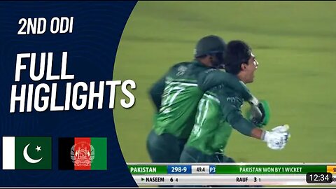 Pakistan vs Afghanistan 2nd ODI highlights