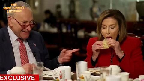 Democrats Clown Show: Pelosi and Schumer praise Biden and trash Trump while eating.