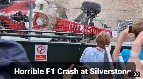 SCARY F1 crash at Silverstone in 2022 from different grandstand views