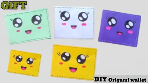 DIY Mini Paper Wallet Craft / How To Make a Cute Wallet / Origami Wallet / Origami Paper Purse