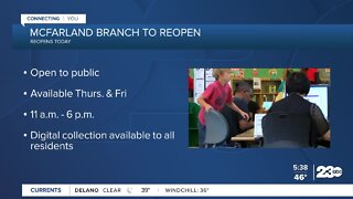 McFarland library branch to reopen