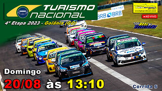 🔴 TURISMO NACIONAL | Corrida 6 | 4ª Etapa 2023 - Goiânia (GO) | Ao Vivo