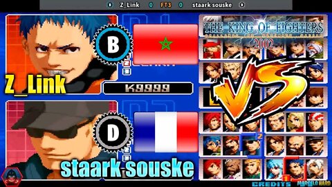The King of Fighters 2002 (Z_Link Vs. staark souske) [Morocco Vs. France]