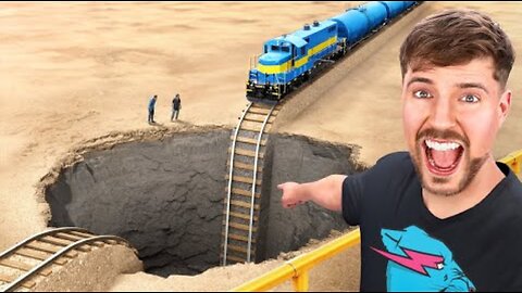 Train Vs Giant Pit