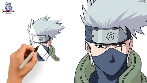 How To Draw Kakashi Hatake Naruto - Easy Art Tutorial