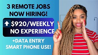 Remote Work From Home Job I (Data Entry) Via Smart Phone-No Experience Required! Hiring NOW!