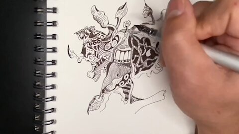 Ink Doodle #1 - Time Lapse