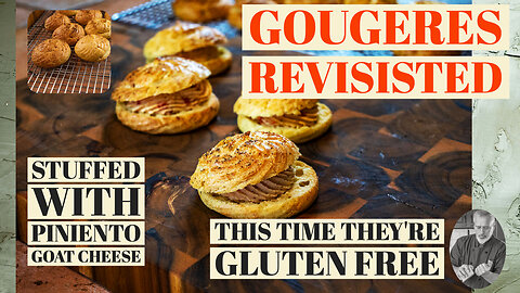 Gluten Free Gougeres with Pimiento Goat Cheese | Chef Terry
