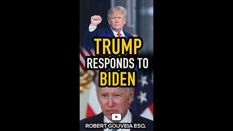 Trump Responds to Biden and the DOJ on Truth Social #shorts