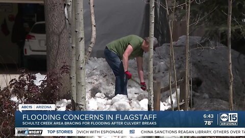 Flagstaff officials warn of snow melt that could cause flooding in coming days
