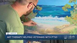 Art therapy helping veterans cope with PTSD