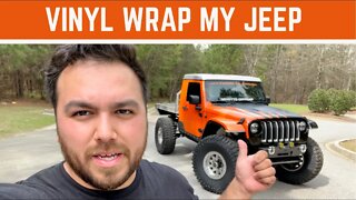 Vinyl Wrap Install on My Jeep Wrangler