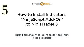 NinjaTrader 8 How To Install Indicators - NinjaScript Add-On Video Tutorials Part 5