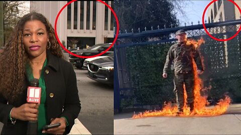 Military Person Sets Themselves on Fire to Protest US Complicity in Gaza Genocide