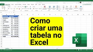 COMO FORMATAR DADOS COMO UMA TABELA NO EXCEL