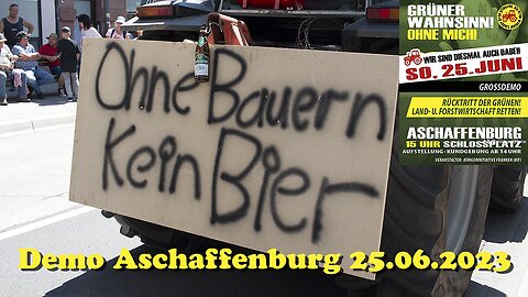 »Grüner Wahn - ohne mich« - Demo Aschaffenburg - 25.06.2023
