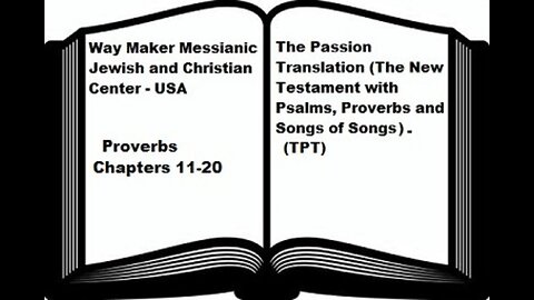 Bible Study - The Passion Translation - TPT - Proverbs 11-20