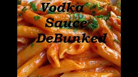 Vodka Sauce and Cream Hoax