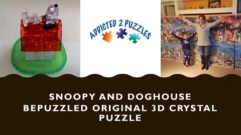 Snoopy and Doghouse 3D Crystal Puzzle Tutorial