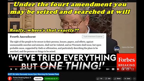 You Won't Believe What He Just Said on the Senate Floor! Fourth Amendment under Attack