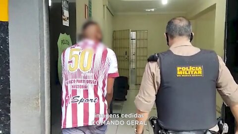 Marilac: preso suspeito de agressão contra pai e mãe após surto querendo drogas