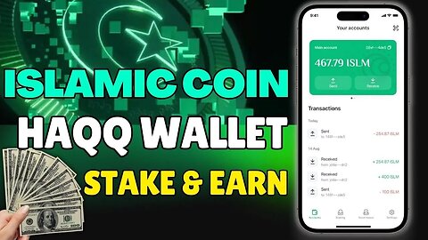 ☪️ How to use HAQQ wallet to receive free Islamic Coin ISLM with staking!