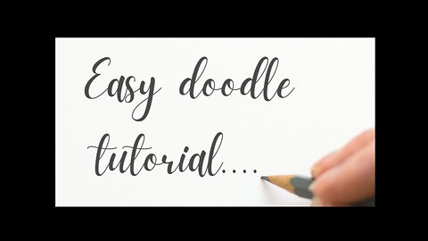 Easy doodle tutorial for beginners