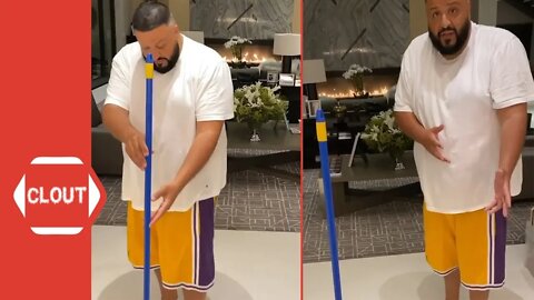 DJ Khaled Tries Broom Challenge!