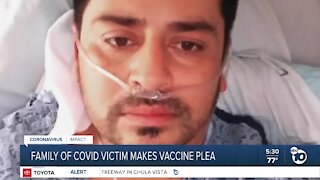 Family of San Diego COVID-19 victim makes vaccine plea