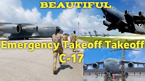 U.S. Air Force C-17 Globemaster Emergency Takeoff: Full Throttle Crew Action