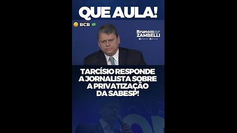 😀 Esse é Meu Governador Tarcísio ®️©️®️🇧🇷 #tarcisiogovernadorsp #governor #sabesp