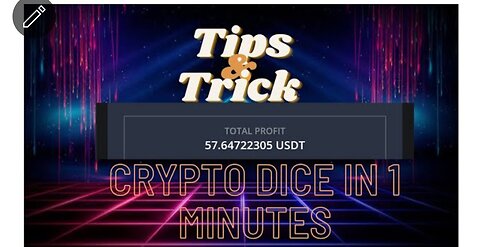 Tutorial How To Play Crypto Dice 80% Profit