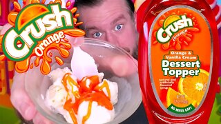 Orange Crush Dessert Topper Syrup | Does It Taste Like That Orange Popsicle Thing? | Toppings Series