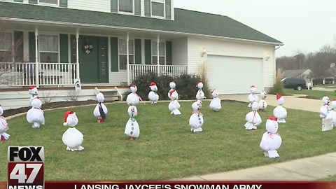 Snowman Army raises money for Lansing Jaycee's