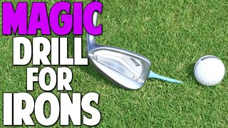 How To Hit the Ball Then The Turf With Your Irons | Magic Drill