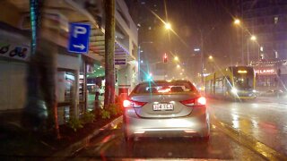 Driving through Australian Storm || GOLD COAST - SURFERS PARADISE