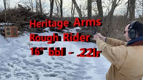 Review - Heritage Arms 22 revolver, 16 inch long barrel, and I shoot an AR15 with ammo failure.
