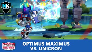 Angry Birds Transformers 2.0 - Optimus Maximus vs. Unicron