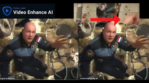Astronaut Andre Kuiper's Pin Object Drop In ISS Upscaled to 4K + Paranormal/EVP clip