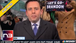 Man Walks Up Behind MSNBC Host and WHIPS Out Cloth With Infamous 3 Word Phrase