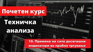 Крипто техничка анализа 10. Примена на сите досегашни индикатори во пробно тргување