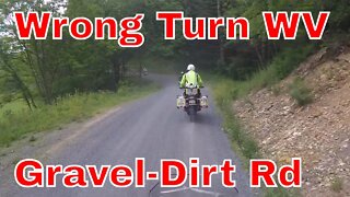 Unexpected Dirt/gravel Rd WV on Motorcycles